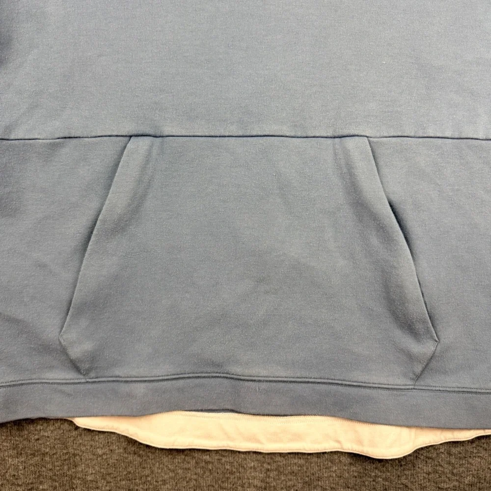 Adidas Mens L Large ZNE Short Sleeve Hoodie Blue CV3286 AZB001